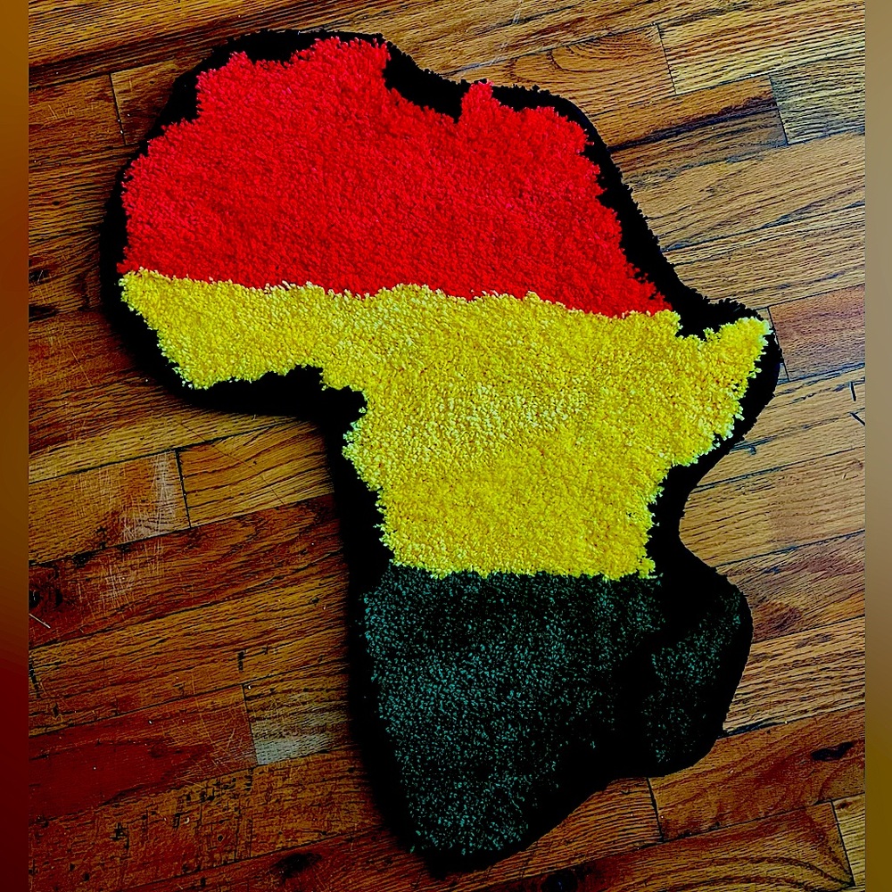 Africa continent mat